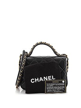 Chanel Chain Infinity Top Handle Bag Quilted Lambskin Mini (view 2)