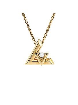 Louis Vuitton LV Volt One Pendant Necklace 18K Yellow Gold with Diamond Small (view 1)