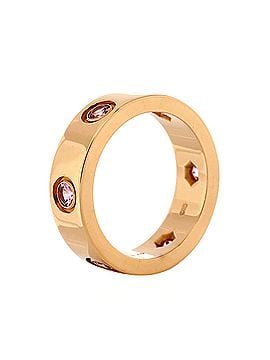 Cartier Love Band 6 Sapphires Ring 18K Rose Gold with Pink Sapphires (view 2)