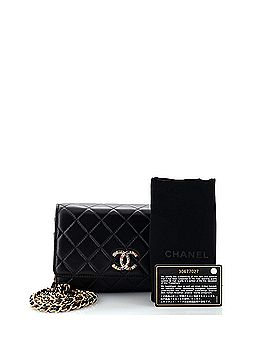 Chanel Multicolor Crystal CC Wallet on Chain Quilted Lambskin (view 2)