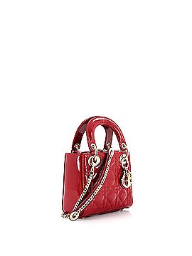 Christian Dior Lady Dior Chain Bag Cannage Quilt Patent Mini (view 2)