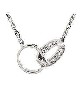 Cartier Love Interlocking Necklace 18K White Gold and Diamonds (view 1)