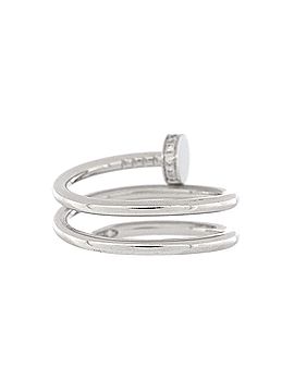 Cartier Juste un Clou Double Ring 18K White Gold and Diamonds Small (view 2)