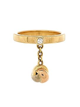 Cartier Trinity Charm Ring 18K Yellow Gold with 18K Tricolor Gold and Diamond (view 1)