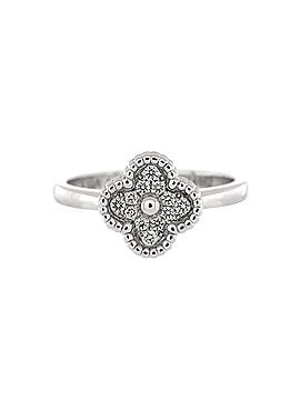 Van Cleef & Arpels Sweet Alhambra Ring 18K White Gold and Diamonds (view 1)
