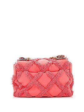 Chanel 19 Flap Bag Fringe Quilted Cotton Canvas Large (view 2)