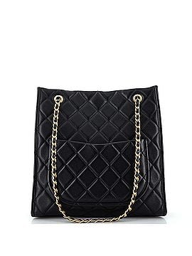 Chanel Sweet Classic Shopping Tote Quilted Caviar Small (view 2)