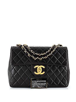 Chanel Vintage Classic Single Flap Bag Quilted Lambskin Jumbo (view 2)