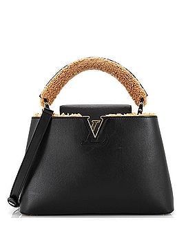 Louis Vuitton Capucines Bag Leather with Shearling MM (view 1)