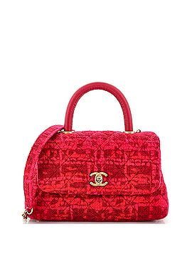Chanel Coco Top Handle Bag Quilted Tweed Mini (view 1)