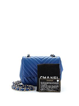 Chanel Square Classic Single Flap Bag Chevron Lambskin Mini (view 2)