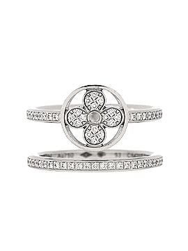 Louis Vuitton Idylle Blossom Two-Row Ring 18K White Gold and Diamonds (view 1)