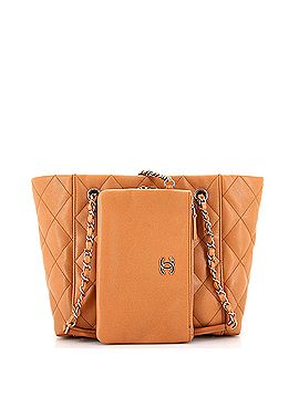 Chanel CC Daily Shopper Chain Tote Quilted Caviar Small (view 2)