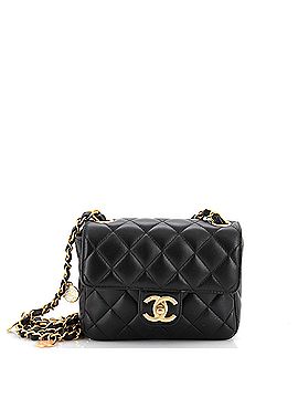 Chanel Casino Royale Charms Square Flap Bag Quilted Lambskin with Enamel Mini (view 1)