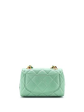 Chanel CC Rounded Flap Crossbody Bag Quilted Caviar Mini (view 2)