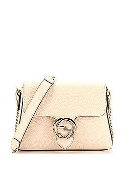 Gucci Interlocking Chain Crossbody Bag (Outlet) Leather Small (view 1)