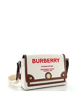 Burberry Note Crossbody Bag Canvas with Leather Medium (view 2)