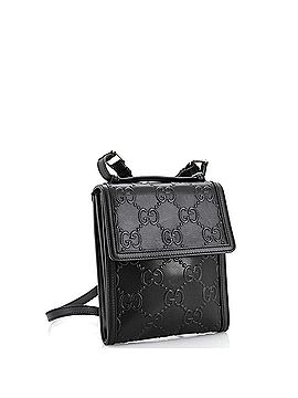 Gucci Flap Crossbody Bag GG Embossed Perforated Leather Small (view 2)