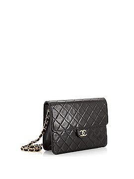 Chanel Vintage Clutch with Chain Quilted Leather Small (view 2)