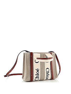 Chloé Woody Convertible Tote Canvas with Leather Small (view 2)