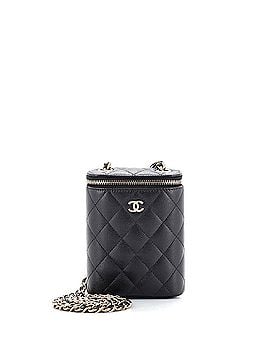 Chanel Vertical Classic Vanity Case with Chain Quilted Caviar Small (view 1)