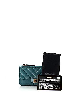 Chanel Reissue Flap Zip Card Holder Chevron Aged Calfskin (view 2)