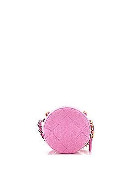 Chanel 19 Round Clutch with Chain Quilted Denim (view 2)