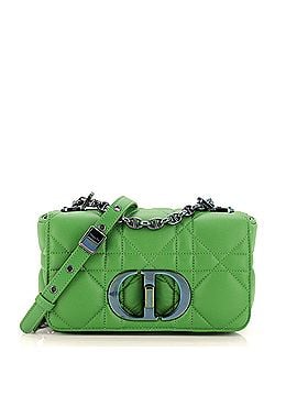 Christian Dior Caro Bag Padded Macrocannage Quilt Calfskin with Rainbow Hardware Small (view 1)