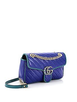 Gucci GG Marmont Flap Bag Diagonal Quilted Leather Small (view 2)