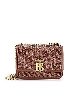 Burberry TB Flap Chain Bag Monogram Embossed Leather Small (view 1)