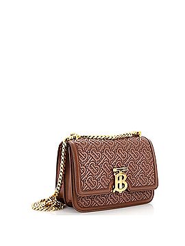 Burberry TB Flap Chain Bag Monogram Embossed Leather Small (view 2)