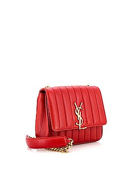 Saint Laurent Vicky Crossbody Bag Vertical Quilted Leather Medium (view 2)