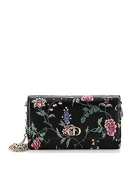 Christian Dior Caro Wallet on Chain Pouch Printed Leather (view 1)