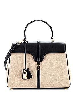 Céline 16 Top Handle Bag Canvas with Leather Medium (view 1)