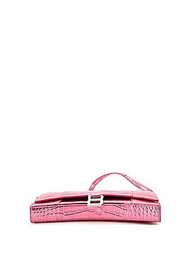 Balenciaga Hourglass Stretch Sling Bag Crocodile Embossed Leather (view 2)