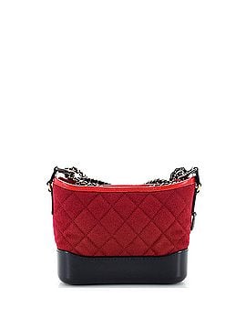 Chanel Gabrielle Logo Hobo Quilted Felt and Calfskin Small (view 2)