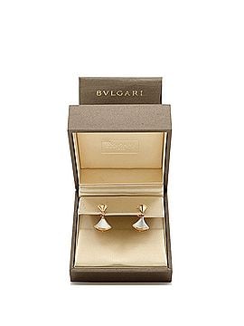 Bvlgari Divas' Dream Drop Earrings 18K Rose Gold with Mother of Pearl and Diamonds (view 2)