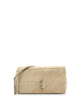 Saint Laurent Jamie Flap Bag Quilted Leather and Suede Medium (view 1)