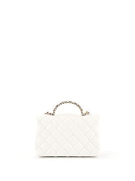 Chanel Crystal Chain Flap Top Handle Bag Quilted Lambskin Mini (view 2)
