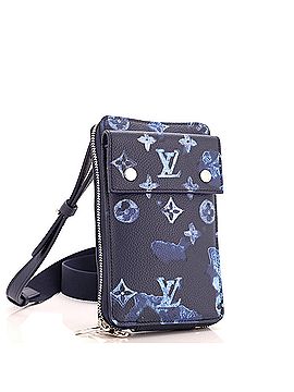 Louis Vuitton Phone Pouch Limited Edition Monogram Ink Watercolor Leather (view 2)