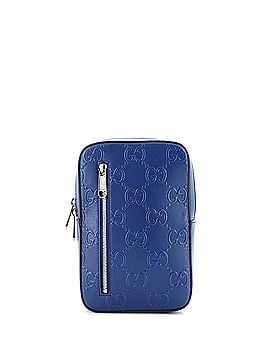 Gucci Sling Backpack GG Embossed Perforated Leather (view 1)