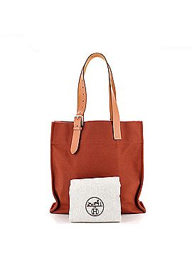 Hermès Etriviere Shopping Tote Toile and Leather (view 2)