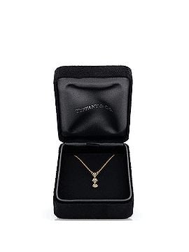 Tiffany & Co. Elsa Peretti Diamonds By The Yard Pendant Necklace 18k Rose Gold with 3 Diamonds (view 2)