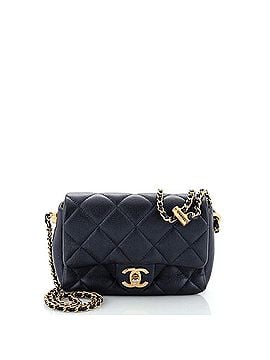 Chanel My Perfect Adjustable Chain Flap Bag Quilted Iridescent Caviar Mini (view 1)