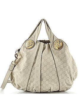 Gucci Hysteria Convertible Top Handle Bag Guccissima Leather Large (view 1)