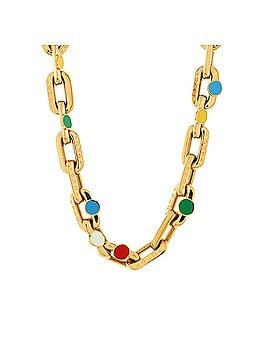 Louis Vuitton x YK LV Edge Painted Dots Necklace Metal with Enamel (view 1)