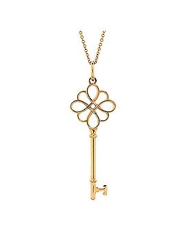 Tiffany & Co. Knot Key Pendant Necklace 18K Rose Gold (view 1)
