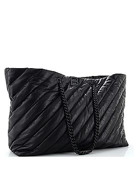 Balenciaga Crush Carry All Chain Tote Quilted Leather Large (view 2)