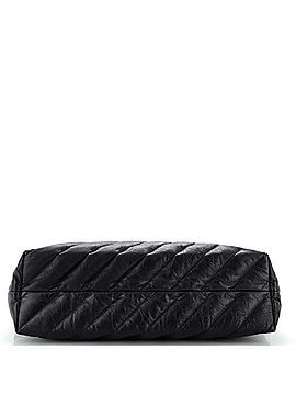 Balenciaga Crush Carry All Chain Tote Quilted Leather Large (view 2)