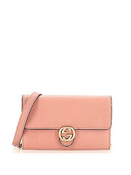 Gucci Interlocking Wallet on Chain (Outlet) Leather (view 1)